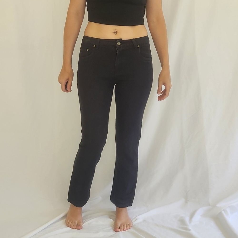 Y2K Mary Kate and Ashley Straight Leg Black Pants